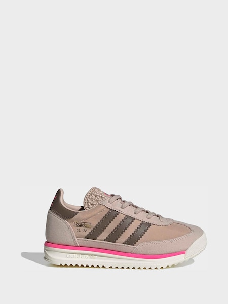 Brown/Neutral SL 72 RS Elastic Laces Trainers (G15661) | £40