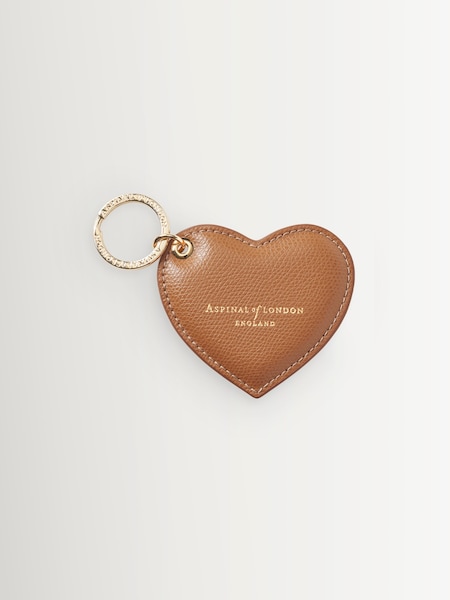 Brown - Heart Keyring