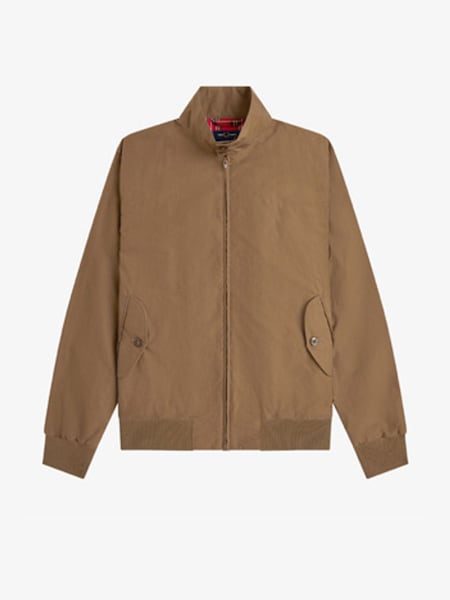 Tan Brown - Regular Made In England Harrington Jacket