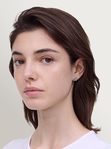 Gold Tone - Daisy Balloon Stud Earrings