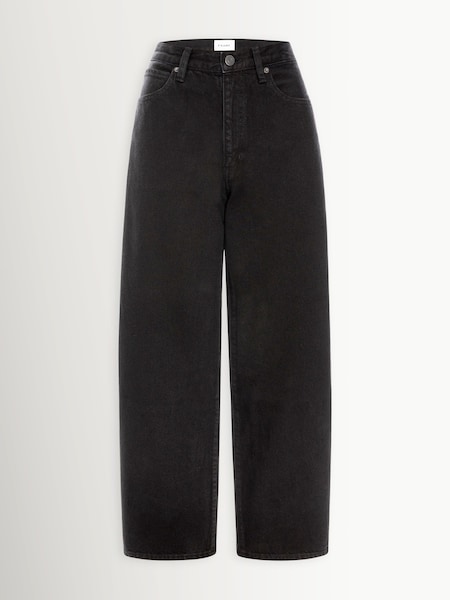 Black - The Bow 27.5" Barrel Leg Jeans
