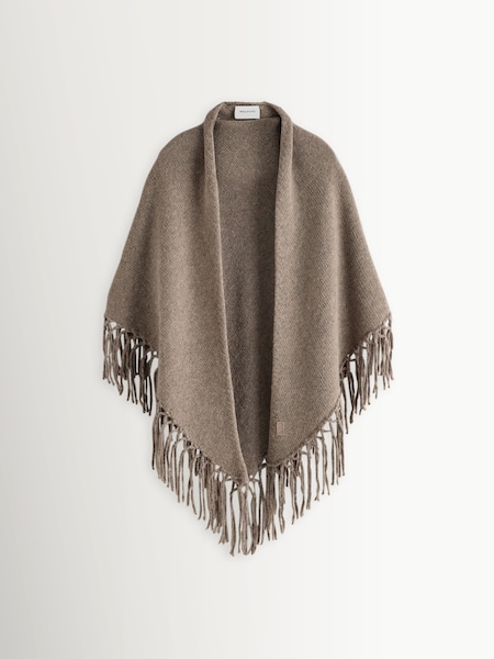 Natural - Tornado Knitted-jersey Scarf