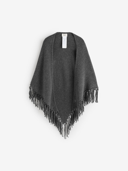 Grey - Tornado Knitted-jersey Scarf