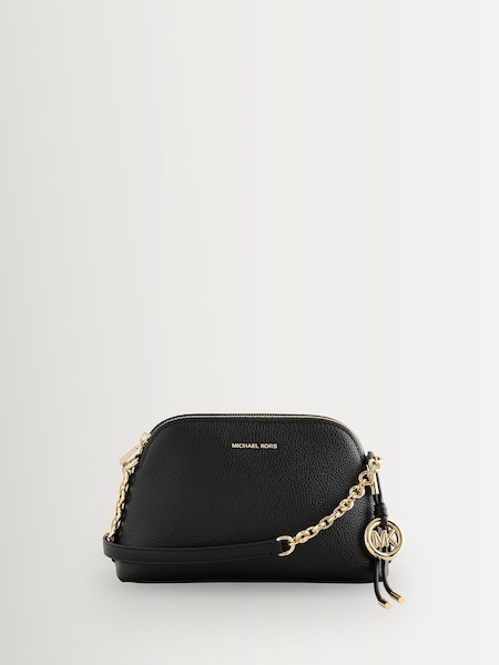 Black - Freddie Dome Chain Cross-body Bag