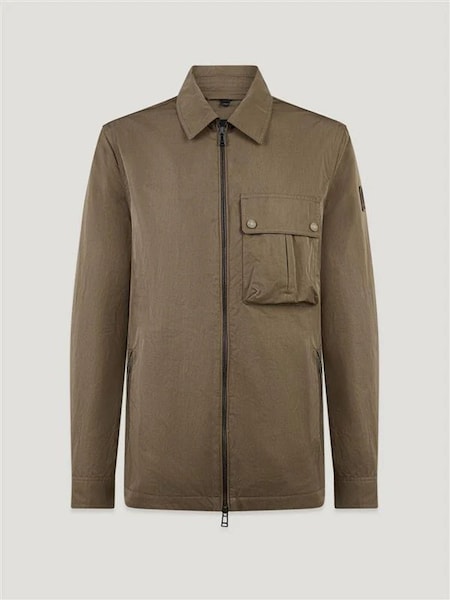 Brown Drome Logo Overshirt (G58749) | £195