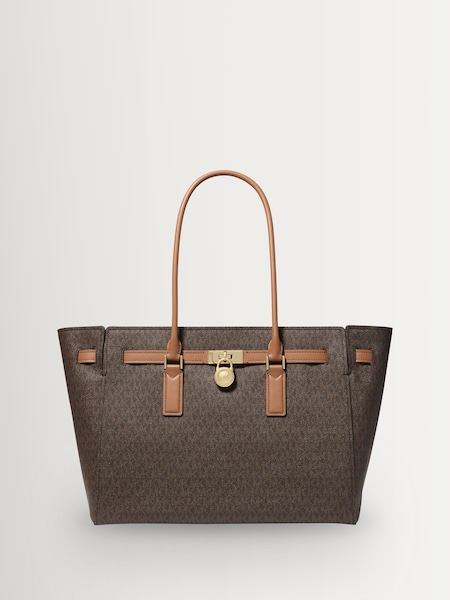 Brown/Acorn Hamilton Moderne Large Tote Bag (G70371) | £325
