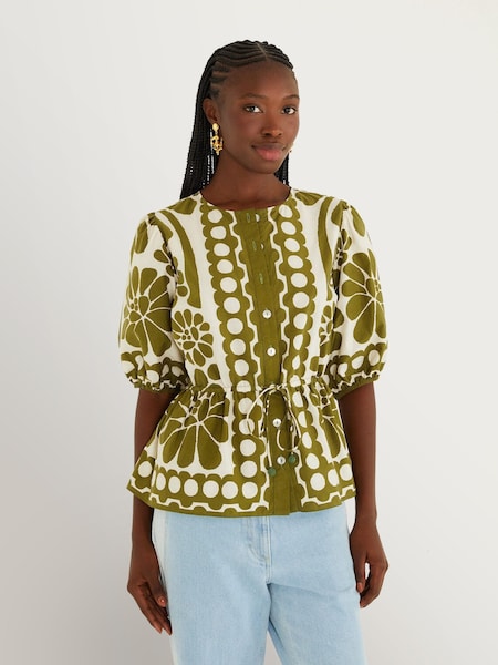 Green Palermo Green Blouse (G76700) | £220