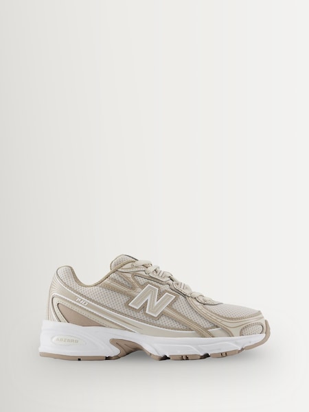 Taupe Brown - Junior 740 Lace Trainers