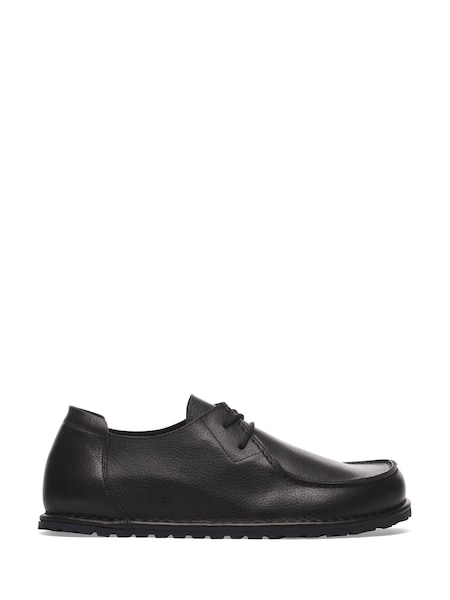 Black - Regular Utti Lace Leather Shoes