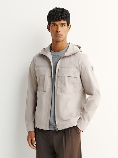 Natural - Regular Container Hooded Overshirt