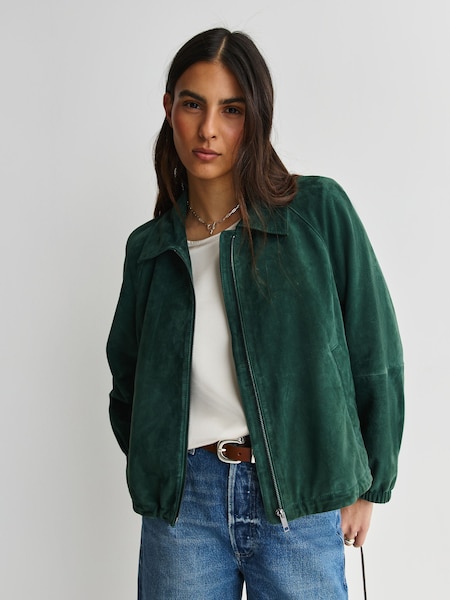 Green - Zuppa Suede Short Jacket