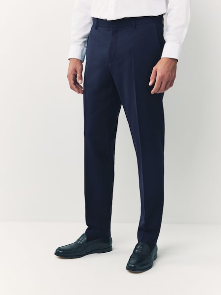 Blue Chrome Slim-Fit Genius Suit Trousers (H12534) | £139