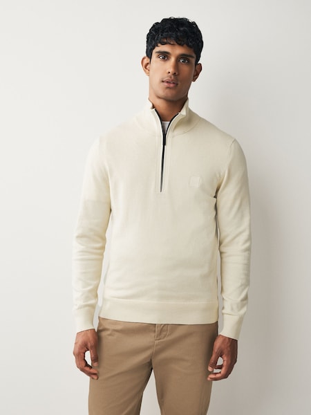 Yellow Kanobix Quarter Zip Logo Jumper (H12577) | £129