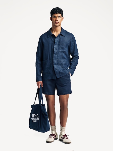 Blue Olav Unlined Workwear Overshirt (H12694) | £225