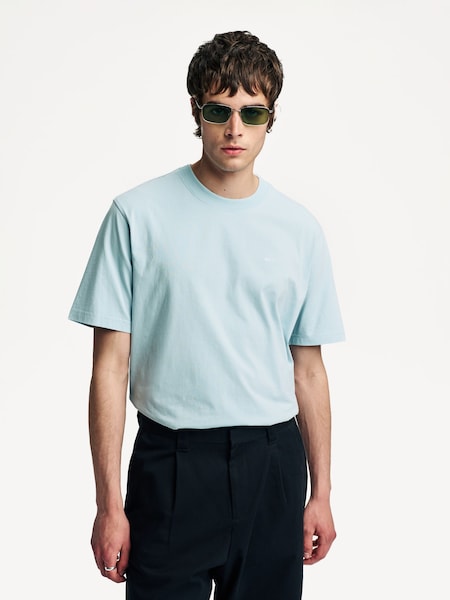 Blue Adam Embroidered Logo T-Shirt (H12701) | £60