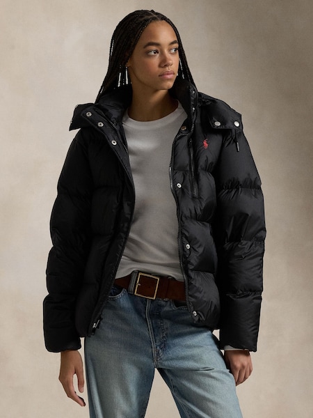 Black Carly Insulated Coat (H13105) | £495