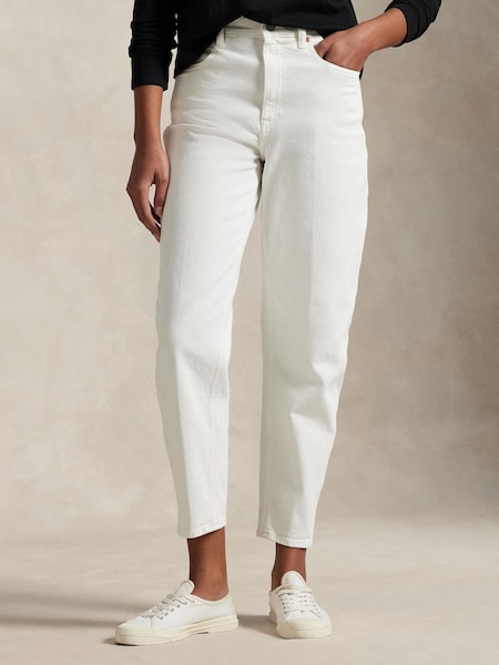 White Straight Ankle Straight Jeans (H13133) | £215