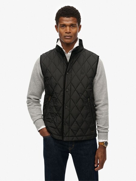Black Quilted Estate Gilet (H13302) | £75
