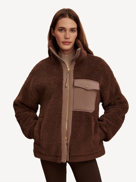 Brown Lowell Sherpa Jacket (H14312) | £180