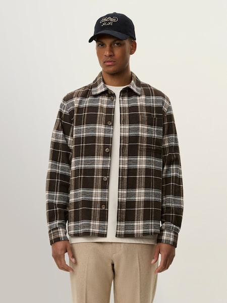 Grey Lennon Check Overshirt (H16982) | £110