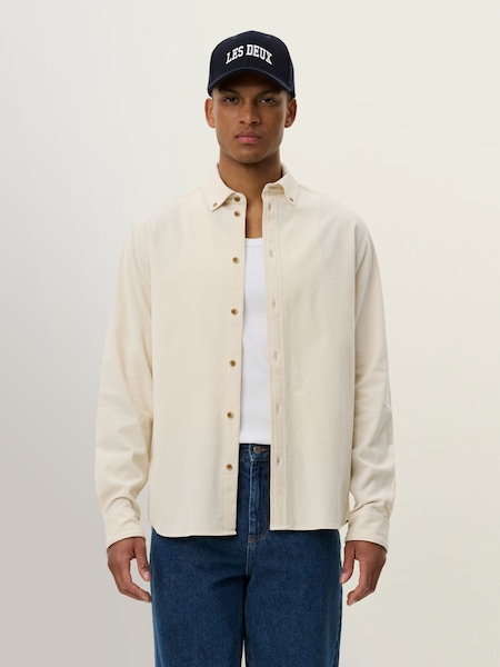 Natural Konrad Pinwale Corduroy Shirt (H16983) | £110