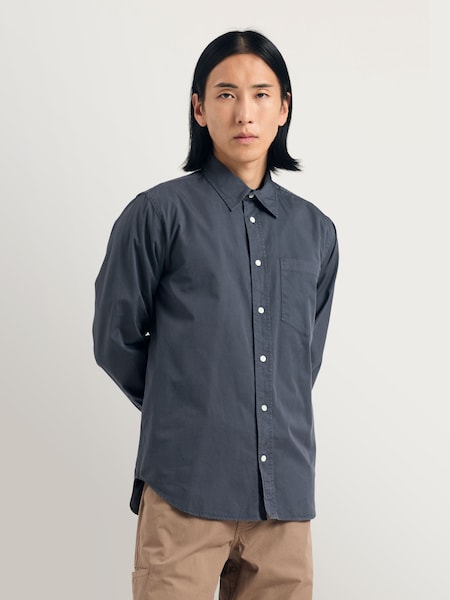 Grey Algot Twill Shirt (H18516) | £160