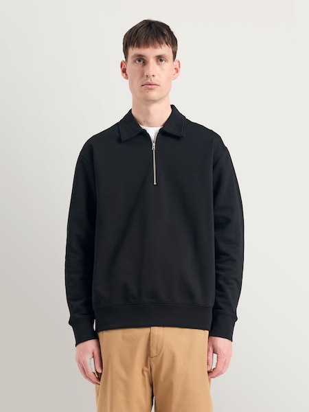 Black Standard Norse Half Zip Sweatshirt (H18519) | £170
