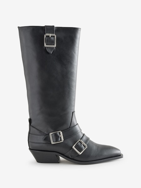 Black Ryder Leather Boots (H19313) | £300