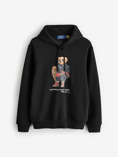 Black Holiday Bear Print Hoodie (H21706) | £225