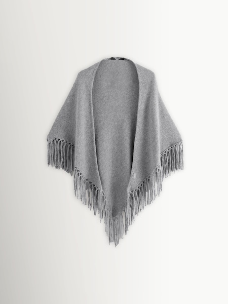 Grey Tornado Knitted-Jersey Scarf (H24823) | £169