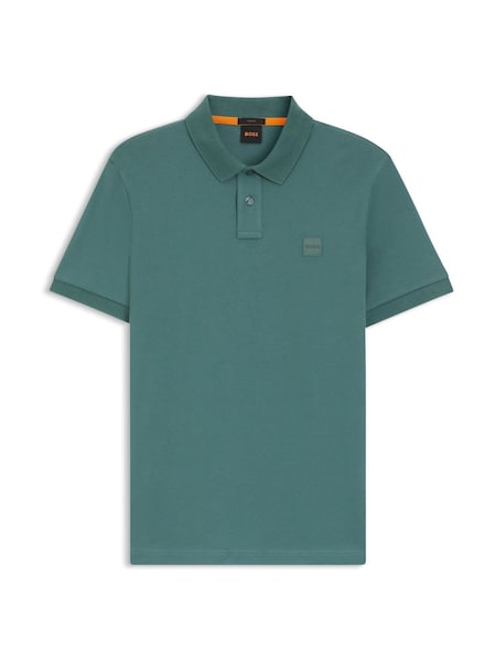 Green Slim Fit Passenger Box Logo Polo Shirt (H26257) | £79
