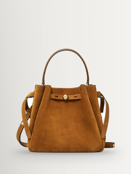 Brown Romy Suede Bucket Bag (H36447) | £425