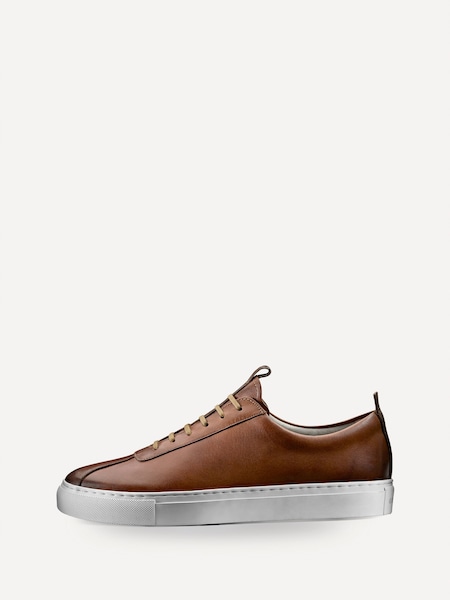 Brown Leather Trainers (H39119) | £195