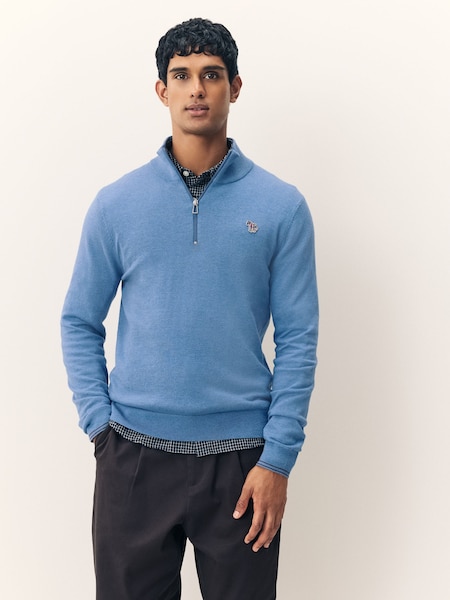 Quarter Zip Logo Jumper (H39857) | £145