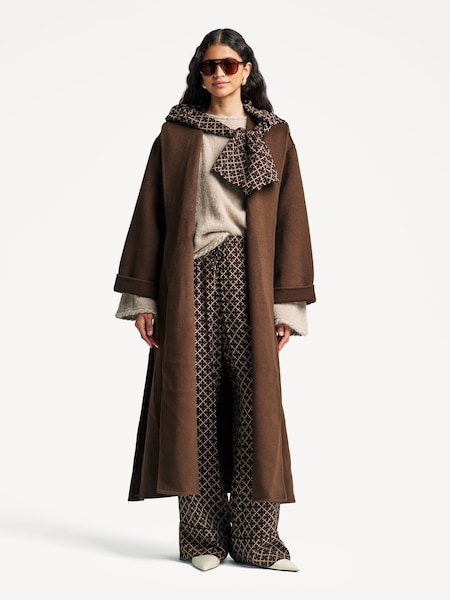 Brown Trullem Coat (H40662) | £770
