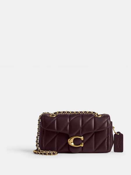 Purple Quilted Tabby Shoulder Bag 20 with Chains (H40839) | £450
