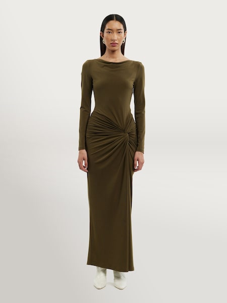 Green Sarlyn Long Sleeve Maxi Dress (H41778) | £265