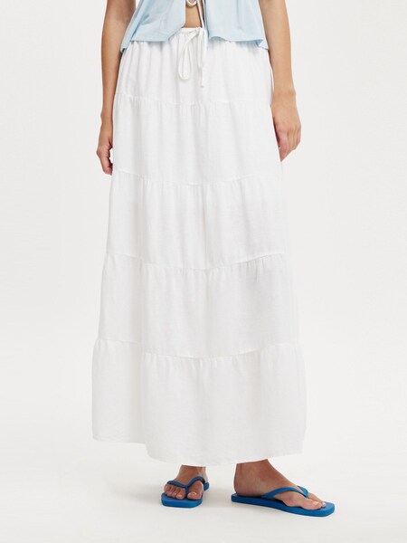 White Haven Multi Tiered Maxi Skirt (H45434) | £35