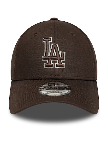 Team Outline 9Forty Los Angeles Dodgers Brown Hat (H55460) | £23
