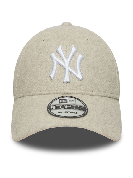 Cream Melton Wool 9Forty New York Yankees Hat (H55464) | £27