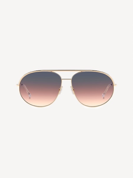 Gold Pilot Sunglasses (H59024) | £245