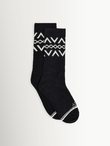 Black Chadwick Fairisle Sock (H61425) | £18