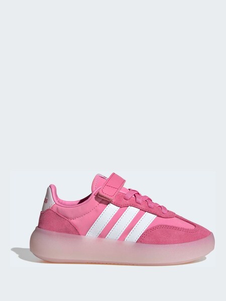 Pink Barreda Decode Elastic Lace Kids Trainers (H61782) | £33