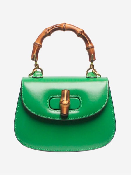 Mini Green Gucci Bamboo 1947 Bag (H69252) | £3,120