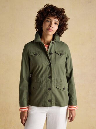 Joules Twyford Khaki Green Lightweight Utility Jacket