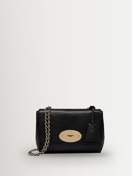 Black Small Lily Classic Grain Night Bag (H79583) | £995
