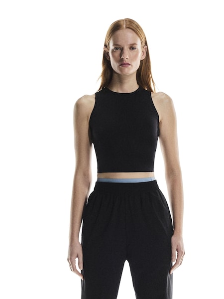 Black Studio Crop T-Shirt (H80306) | £45