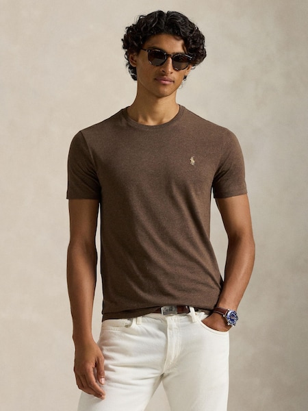 Nutmeg Brown Heather Short Sleeve T-Shirt (H82042) | £85