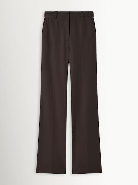 Brown Tafira Wide Leg Tailored Trousers (H85646) | £345