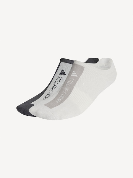 Black/White Low Socks 3 Pack (H93474) | £23
